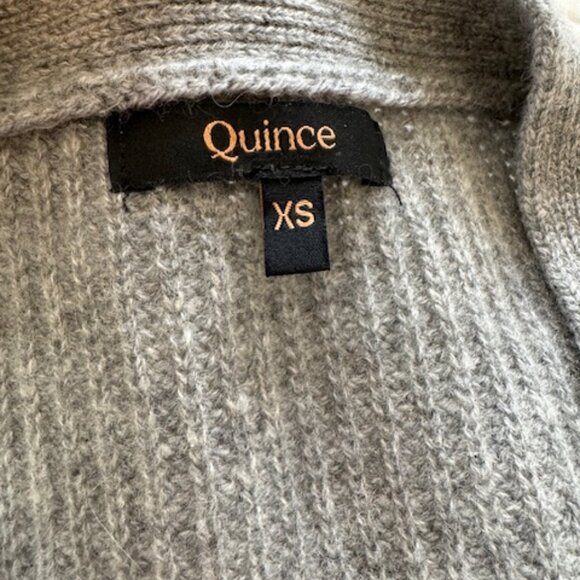 (Quince) Mongolian Cashmere Fisherman Boxy Cropped Cardigan Sweater - Picture 12 of 12